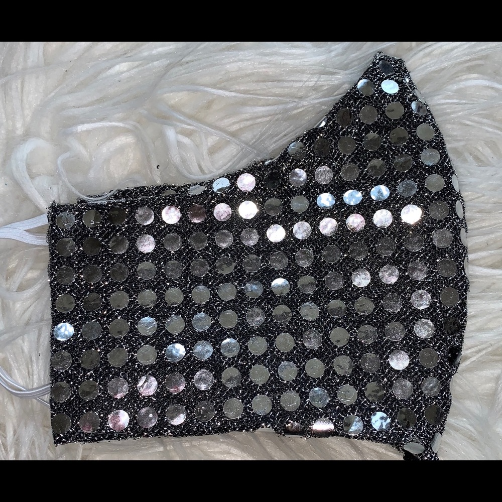 Silver/Black Custom Face Mask - Picture 3 of 3